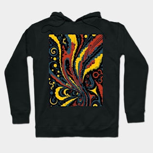 Abstract Colorful Vibrations Hoodie